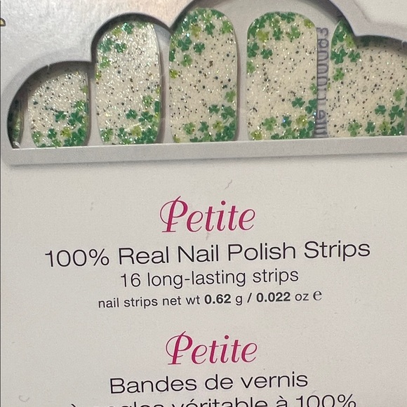 Color Street Other - Color Street Petite Green Star Nail Strips